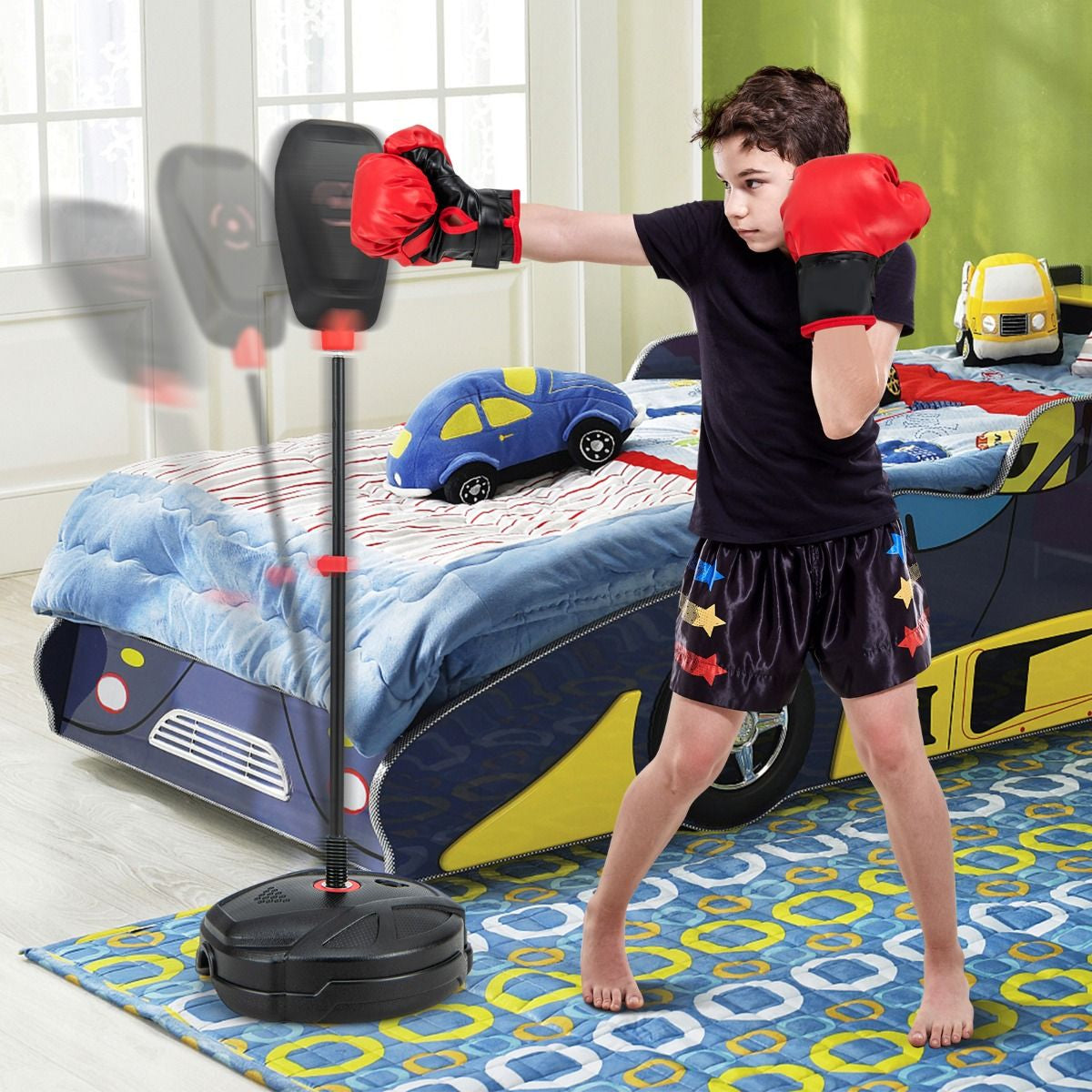 Kids Boxing Set with Adjustable Punching Bag – Youth Training Gear