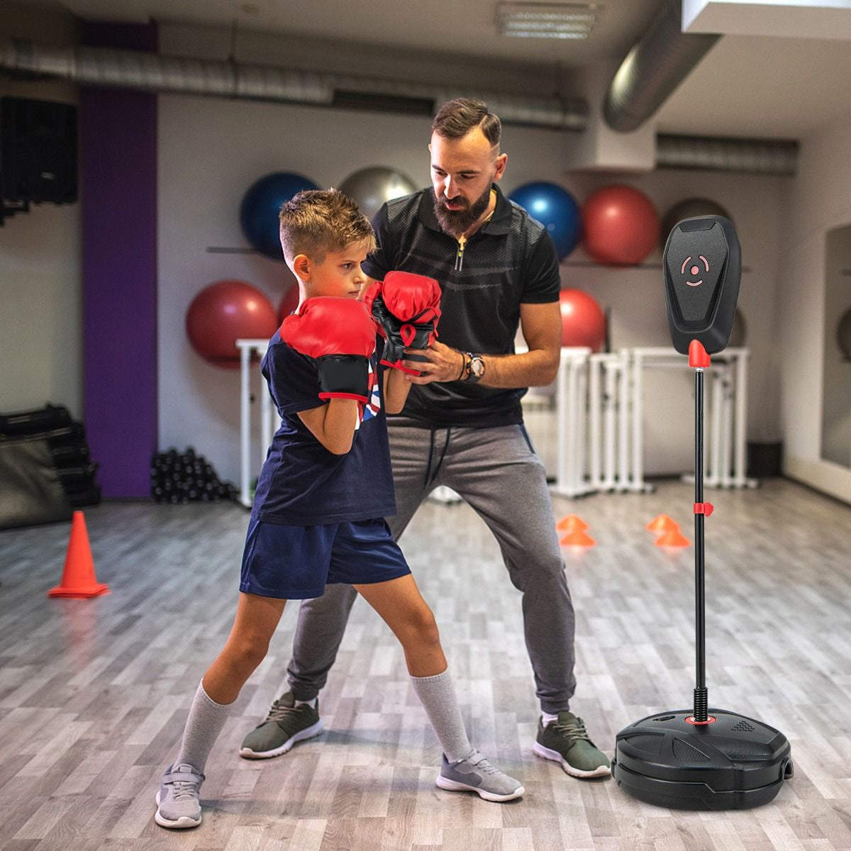 Kids Boxing Set with Adjustable Punching Bag – Youth Training Gear