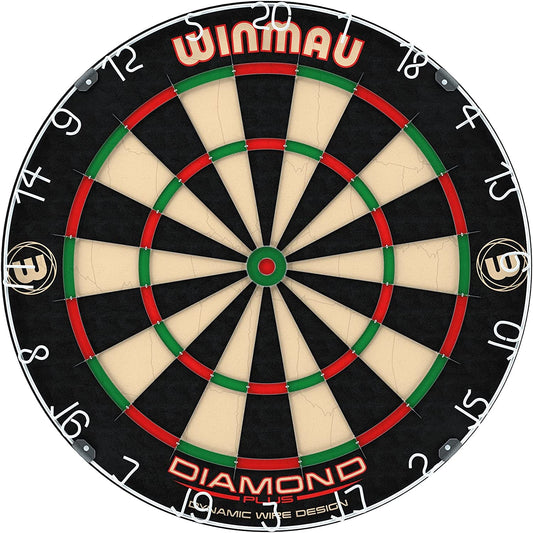 WINMAU Diamond Plus Bristle Dartboard – Tournament-Grade & PDC Rated