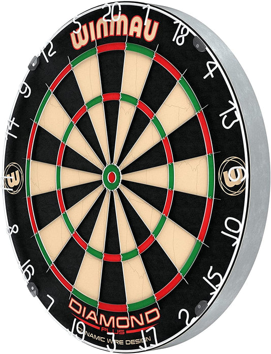 WINMAU Diamond Plus Bristle Dartboard – Tournament-Grade & PDC Rated