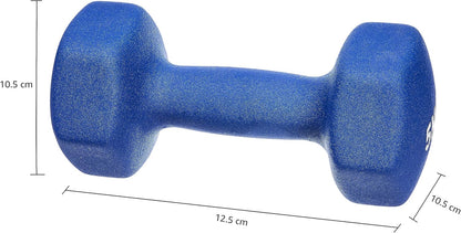 2kg Neoprene Dumbbell Pair – Hex Shape, Anti-Roll, Easy-Grip Weights