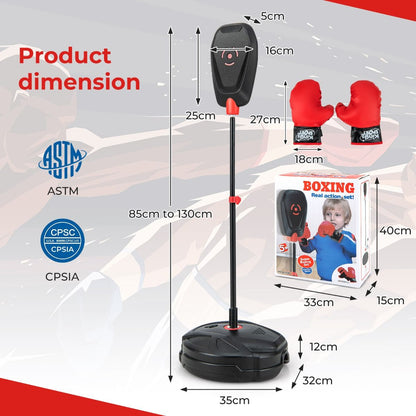 Kids Boxing Set with Adjustable Punching Bag – Youth Training Gear
